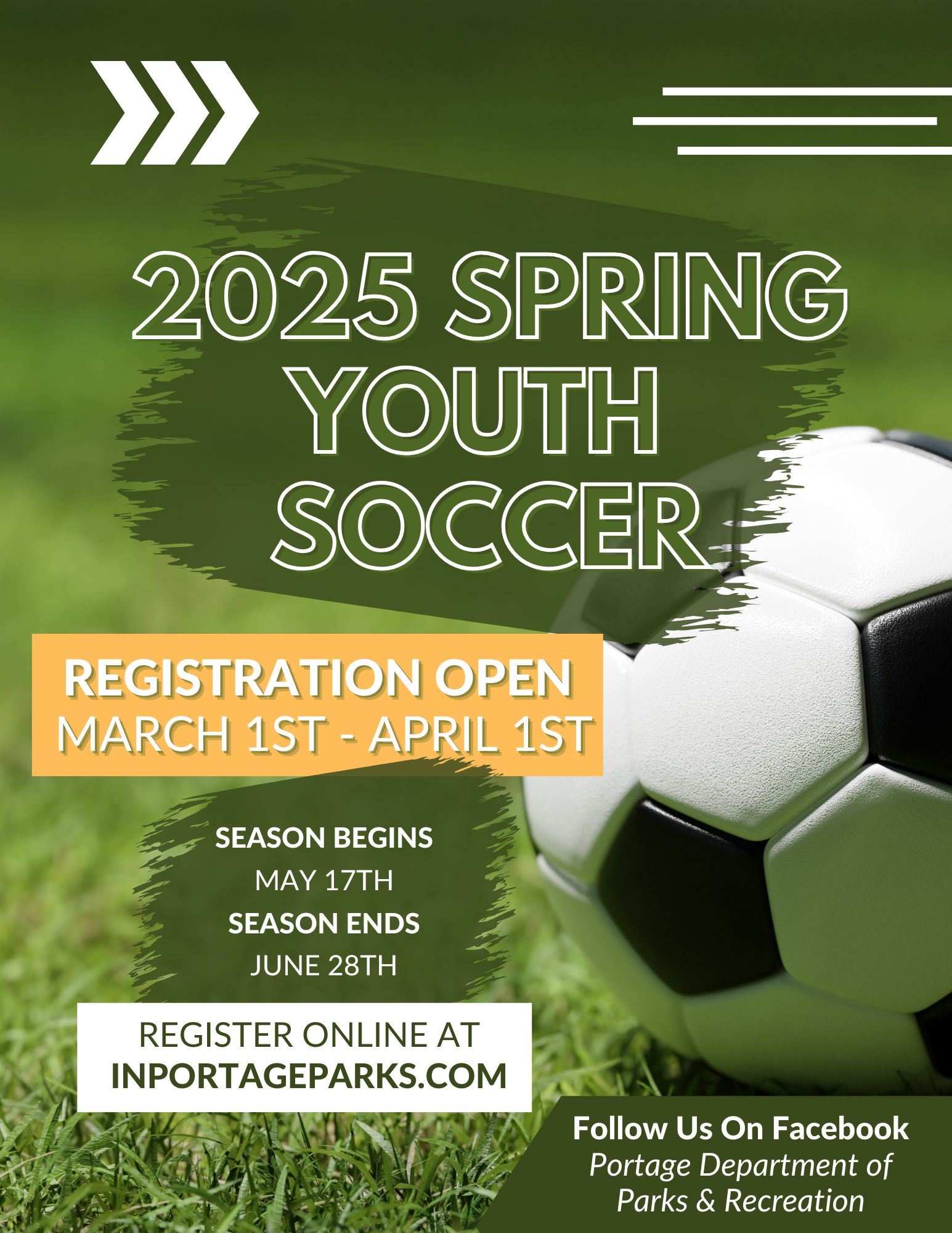 Spring Soccer Flyer 2025